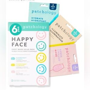 NWT Patchology Happy Face Sheet Mask Value Pack